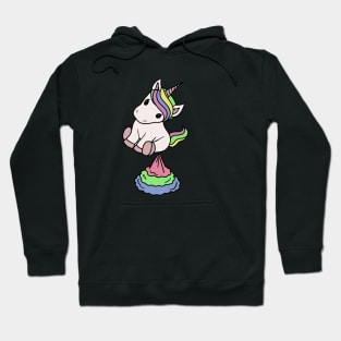 Cute Funny Unicorn Farting Rainbow Hoodie